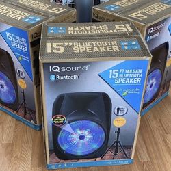 15’ BLUETOOTH SPEAKER KAREOKE MIC STAND TRIPOD