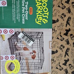 Boots & Barkley Small Two-Door Wire Pet Crate