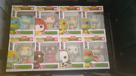 TMNT Funko Pop collection