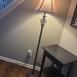 Nightstand, Floor Lamp And End Table