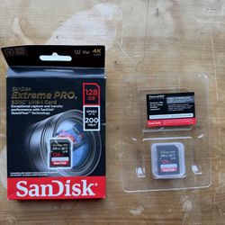 SanDisk Extreme Pro SDXC UHS-1 SD Card 128gb New