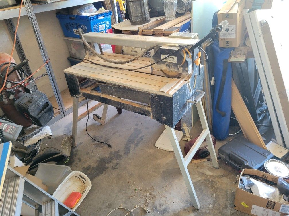 Bridge Tile Saw With Stand