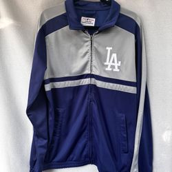 Men’s Medium Los Angeles Dodgers Navy and white  track jacket #Dodgers #MLB 