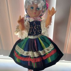 Vintage Dutch Doll 16" Tall Collectible Doll Girl Doll