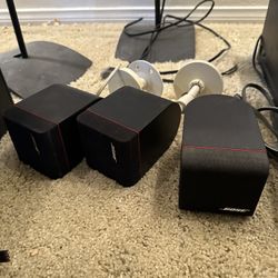 Sony Single Cube Surround Five Speaker With Two Wall Mount Brackets