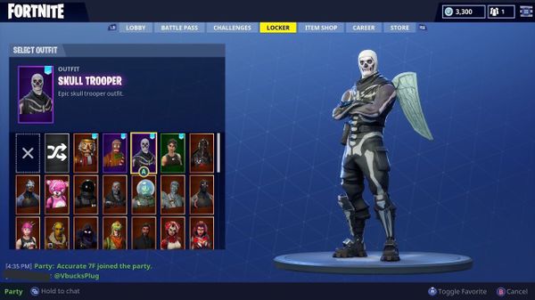 fortnite battle royale save the world crackshot merry marauder skull trooper power chord account must be gone asap - save the world in fortnite battle royale