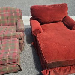 two cushioned chairs $30