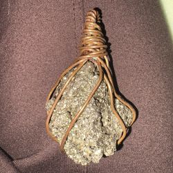 Large Pyrite Necklace 