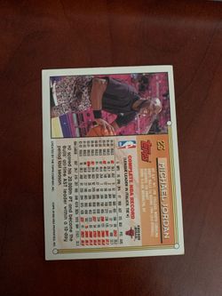 93-94 Michael Jordan Topps Trading Card