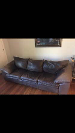 Genuine leather couch