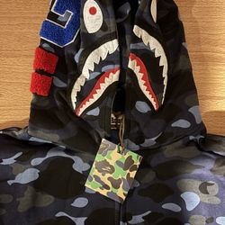 OBO Navy Blue Bape Zip Up size M, Xl
