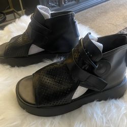 Chunky Lug Heel Barbie Sandals