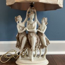 Antique Three Graces Lamp