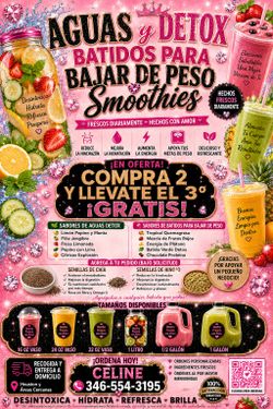 Meal preps/ detox waters/detox smoothies