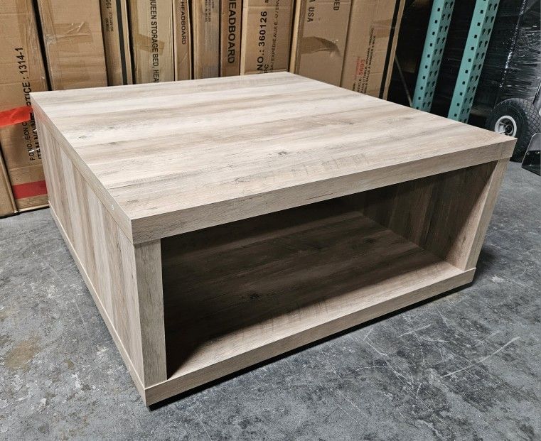 Square Bleached Coffee Table