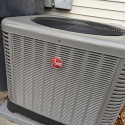 Rheem Central AC Unit, Seasonal Used Only 2 Years Old 