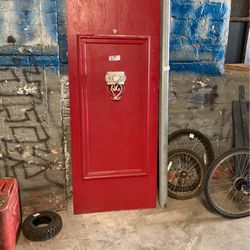 What’s Behind The Red Door   73x30” Solid Wood Door