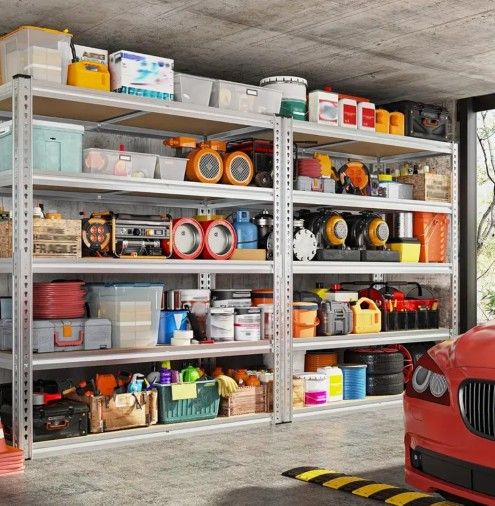 2500 Lbs Capacity 5 Tier Garage Shelving 72x40x20