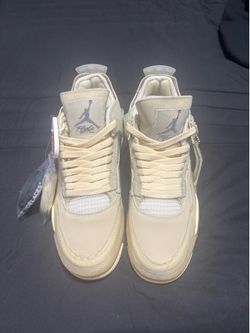 Off white Jordan 4s WMNS  Sail