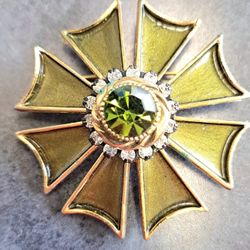 Vintage HAR Maltese Cross Brooch