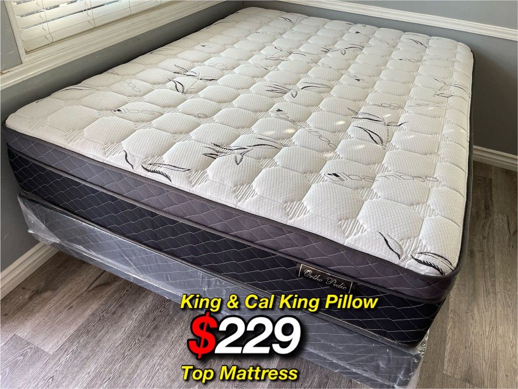 Ck Bamboo Plush Comfort Europillow Top 12inch Mattress!