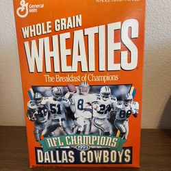 1993 Dallas Cowboys, Nfl Champions Wheaties Cereal Box Unopened