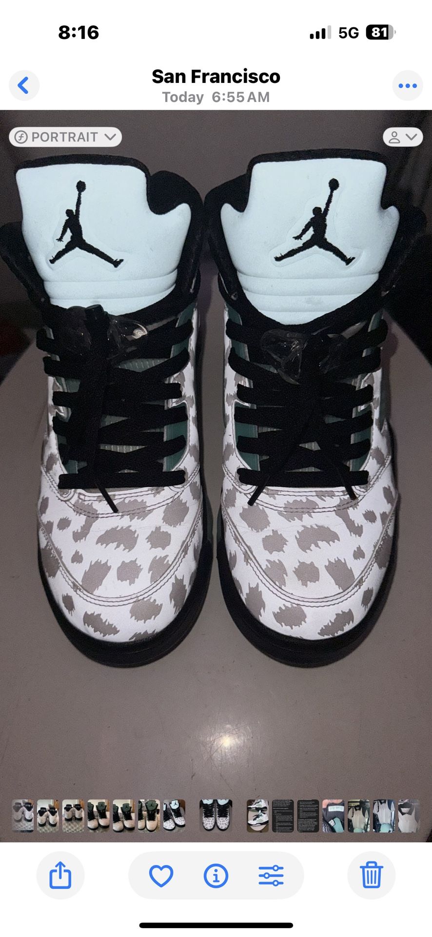 Nike Air Jordan Retro 5 Chinese New Year Island Green