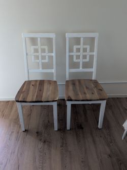 2 Wood chair