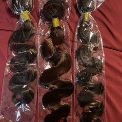 Reddish Brown 33 Human Hair Bundles 18 20 22 Inch Body Wave 