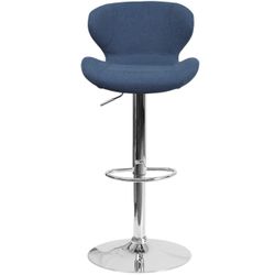 Arkport Swivel Upholstered Adjustable Height Counter Stool