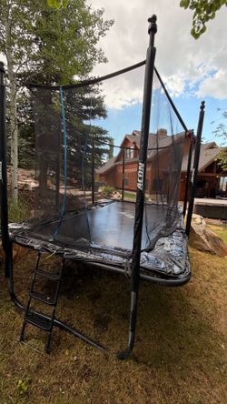 ACON 16 HD rectangular trampoline with net and ladder