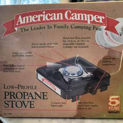 NEW Propane Stove/ Hornilla de Propano.  For Camping, Hurricane Season, Etc