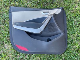 Hyundai Santa Fe Left Driver Front Door Black Beige Trim Panel OEM