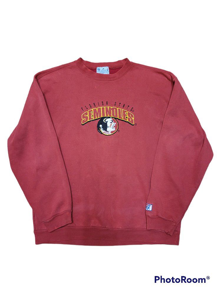 Vintage 90's The Game Florida State Seminoles Crewneck Sweatshirt Sz L 