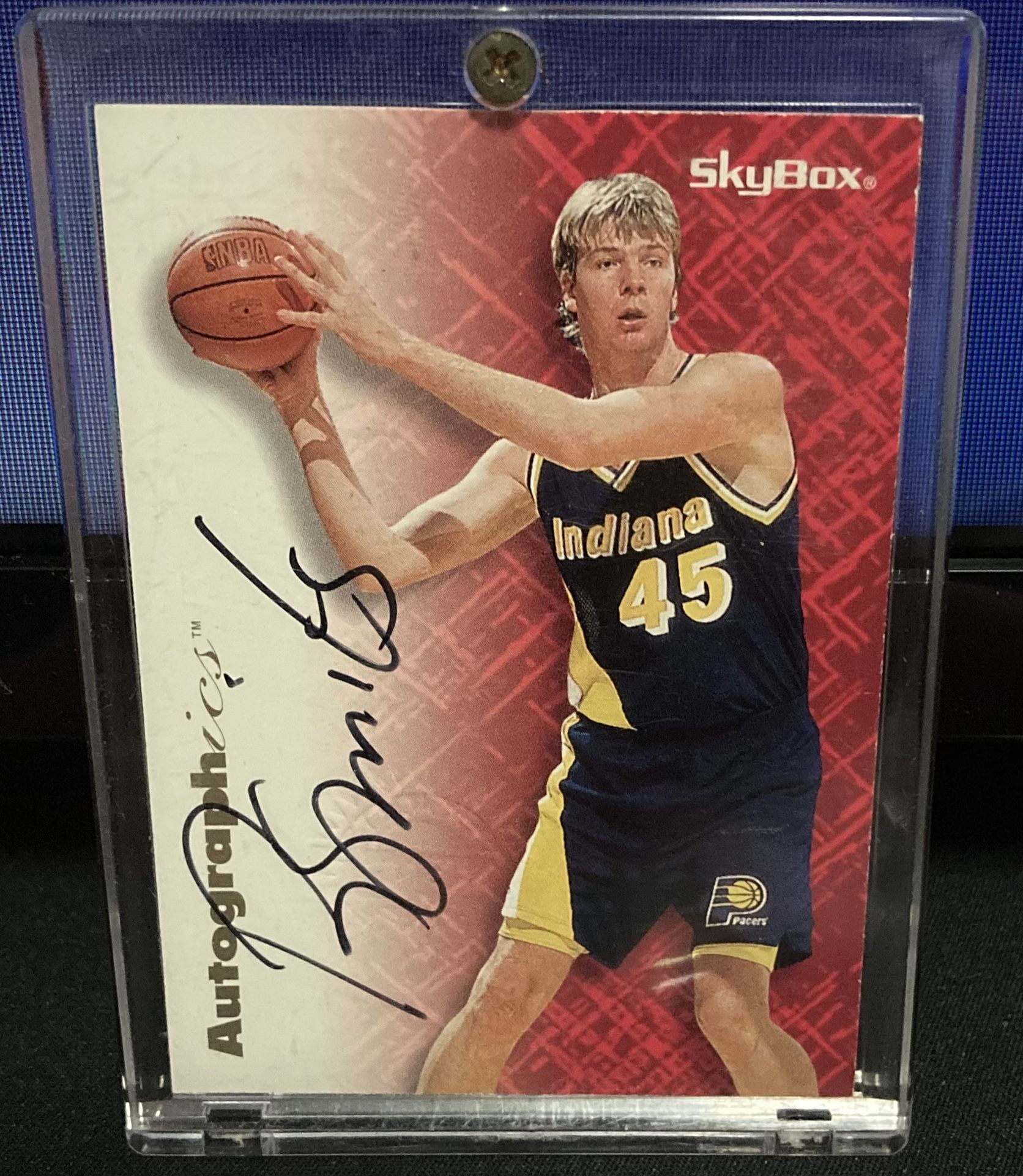 Auto Graphed Rik Smits Card