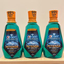 Crest mouthwash 1 liter: $4 each