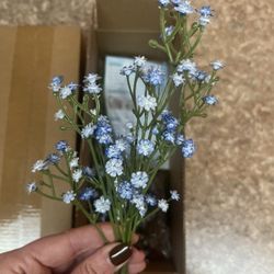 Artificial Blue Baby’s Breath Bunches