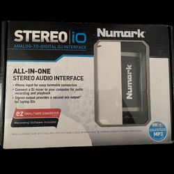 Numark STEREO/IO Analog to Digital DJ Audio Interface 