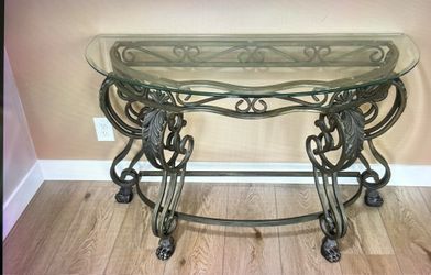 Beautiful half moon console table