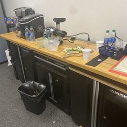 8ft Wood Top Heavy Duty Workbench Husky Brand 