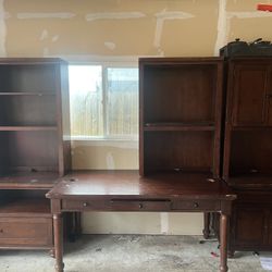 Cabinets With Desk 