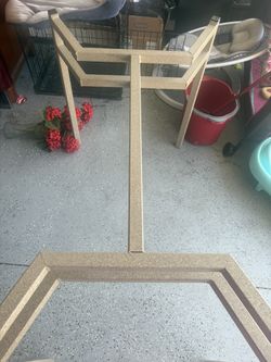 Table W/glass Table