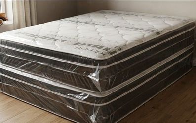 $199 Queen pillow top mattress only brand new free delivery same-day