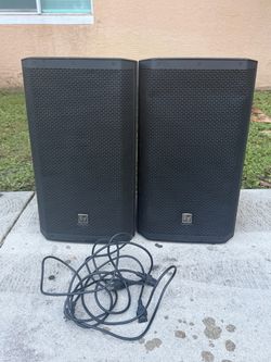 2 use ev Dj speaker one works excellent one need a woofer sound very low firm on price read descp👇