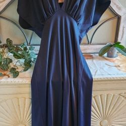 BHLDN Anthropology Amelia Deep-V Satin Dress 14