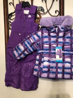 KIDS  SNOW SET   PURPLE SIZE 4 NEW 35  SPYDER  50 SET CASH ONLY AVAILABLE FINAL SALES YOU CAN TRY IT ON