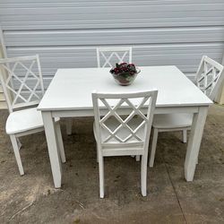 New, Firm, Lane Furniture Harbor 5086-54 5-piece Dining Set - White 