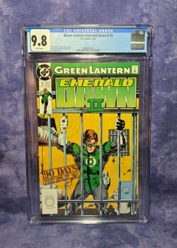 Green Lantern Emerald Dawn II #1 1991 CGC 9.8 WP Hal Jordan Behind Bars Cover