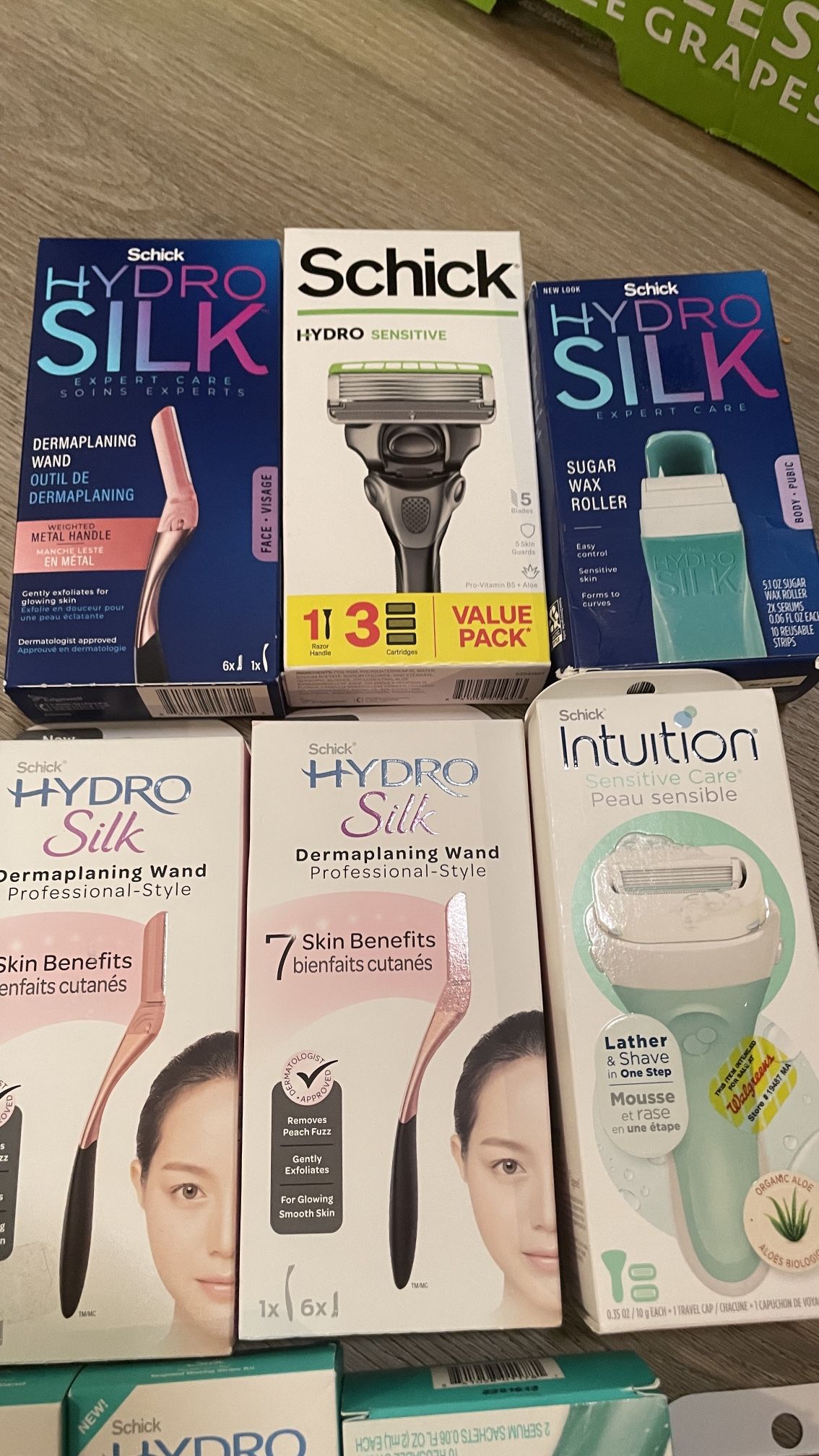 schick gillette razors/wax 10packs for $50