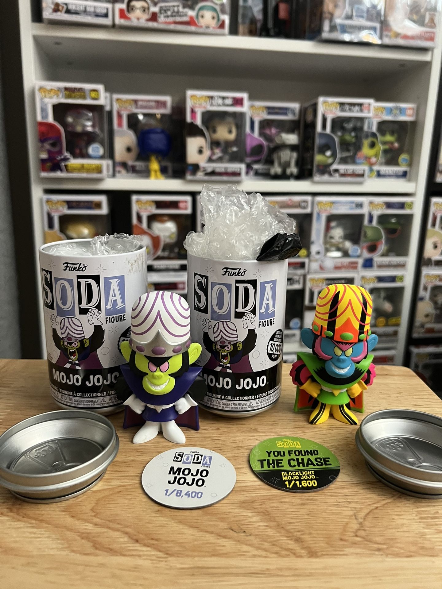 VAULTED LIMITED CHASE BUNDLE BLACKLIGHT Mojo Jojo Funko Soda Powerpuff Girls